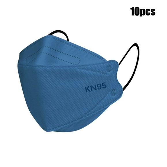 10 Pcs Masque Facial Jetable en Tissu Non Tissé Protecteur Confortable Boucles d'Oreilles Élastiques Haute Filtration pour Usage Quotidien Voyage Magasinage