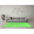 thumbnail image 3 of Ahgly Company Indoor Round Abstract Green Modern Area Rugs, 8' Round, 3 of 4
