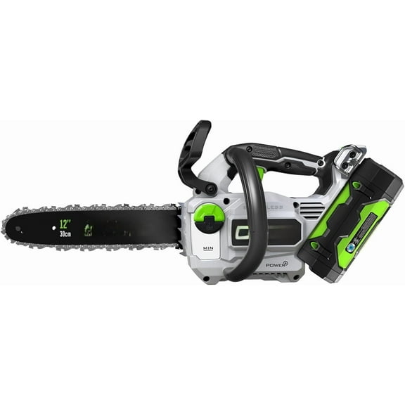 Chain Saw, 12" Battery Powered Chainsaw, Electric Cordless, Includes 56V 2.5Ah Battery and Charger - CS1201