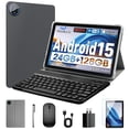 thumbnail image 1 of Aobante Tablette 10 Pouces, Android 15 avec 24 Go de RAM + 128 Go de ROM (Extension 1 To), Octa-Core, Écran Tactile IPS HD 1280x800, 5 MP+8 MP du, 1 of 7