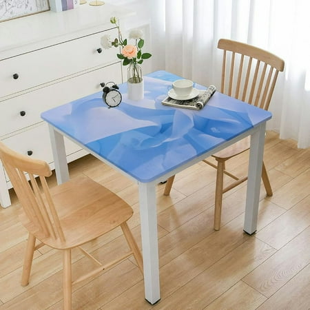 

FACANNAP Detailed Painting Square Table Cover 100% Polyester Fiber 46*46