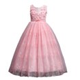 thumbnail image 5 of Vestido de niña, vestido de princesa, vestido de novia largo para niñas medianas y grandes, vestido de tutú de encaje, chaleco, vestido infantil, 5 of 5