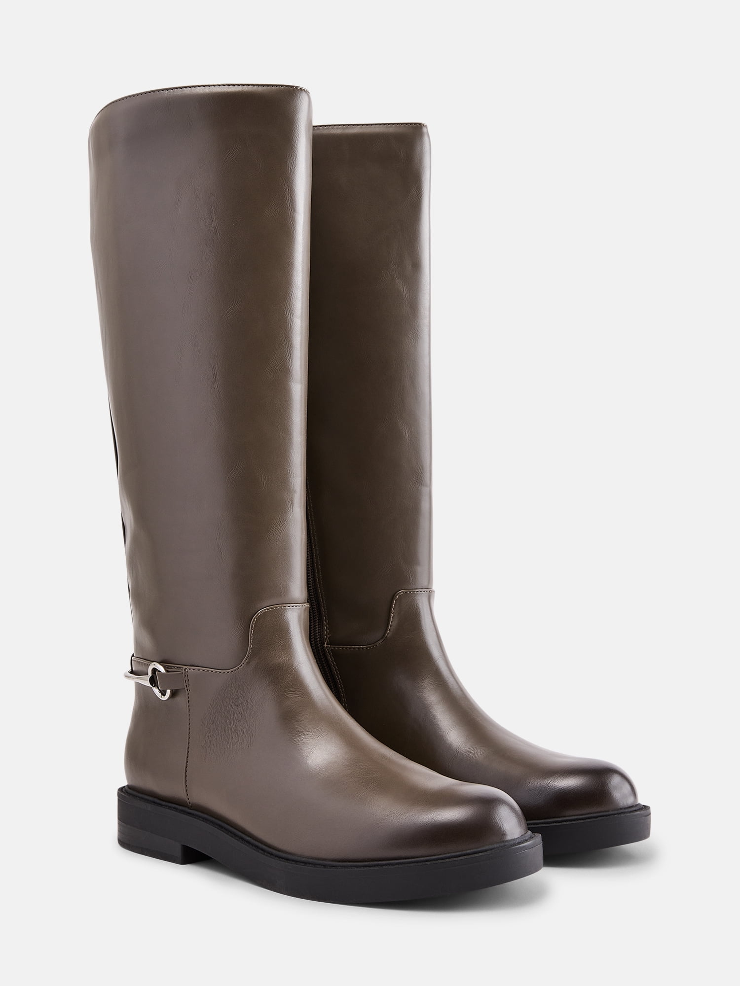 Scenario Women's Tall Faux Leather Riding Boots