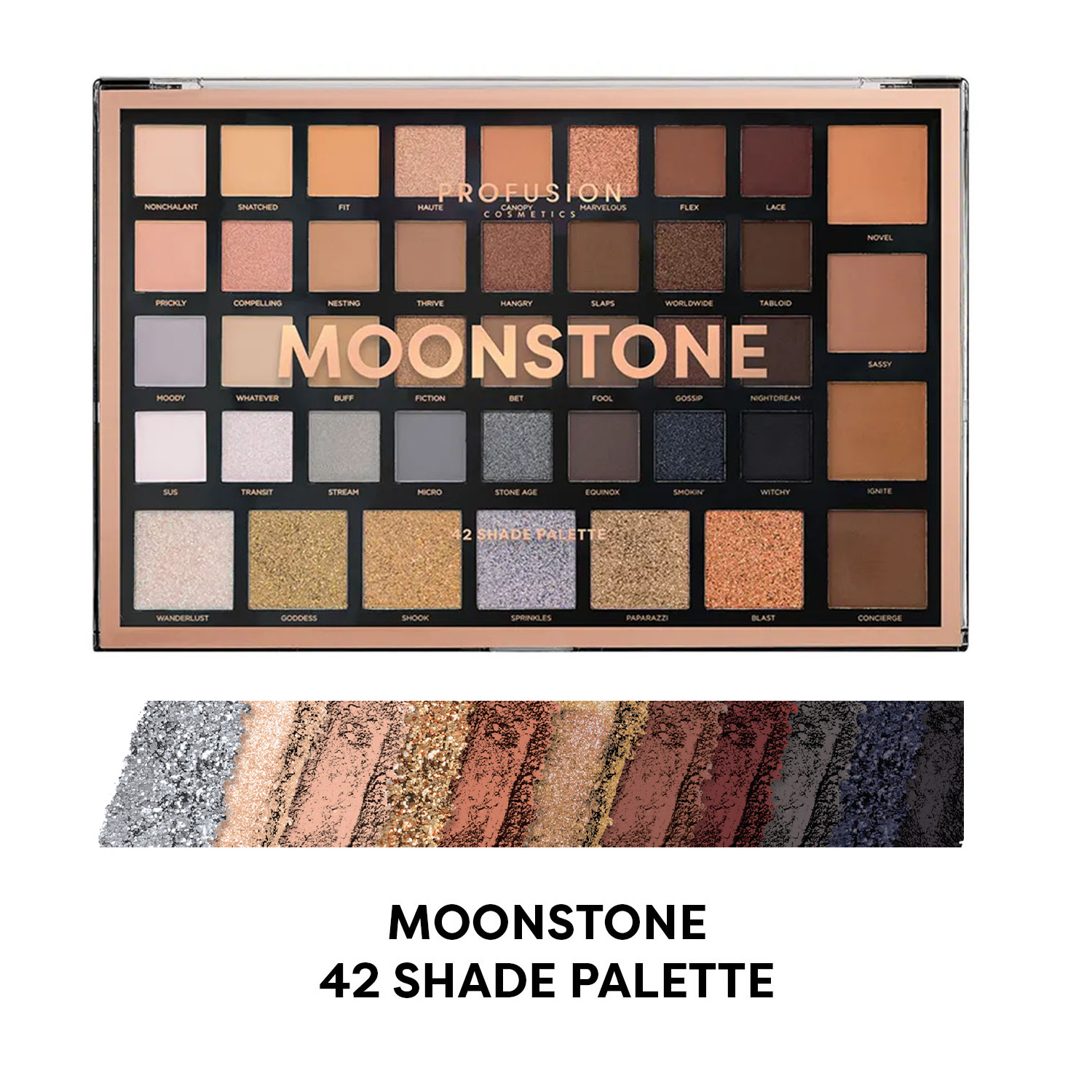 Profusion Moonstone 42 Shade Eyeshadow Palette photo 7