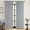 Grayish Blue, variant on Chambray Blue Pinch Pleated 100% Blackout Linen Curtains for Bedroom, Room Darkening Memory Trained Light Blocking Window Curtain 84 inches Long for Living Room, Black Out Pleat Drape, 2 Panels
