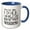 Blue/White, variant on 3drose, Funny Garden Weeding Joke Design in Black on White, 11oz Magic Transforming Mug