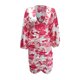 thumbnail image 4 of Mini vestido de manga larga con cuello en V y estampado informal sexy para mujer a la moda Fridja  NMB4438, 4 of 5