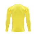 thumbnail image 4 of gzxflxpge Compression Shirts for Men Cusual Quick Dry Lightweight Breathable Long Sleeve Athletic Workout Tops Regular Fit Stretch Workout Undershirts Yellow M, 4 of 9
