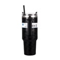 thumbnail image 4 of Mainstays 40oz Black Diamond Pattern Tumbler Stainless Steel Double Wall, 4 of 5