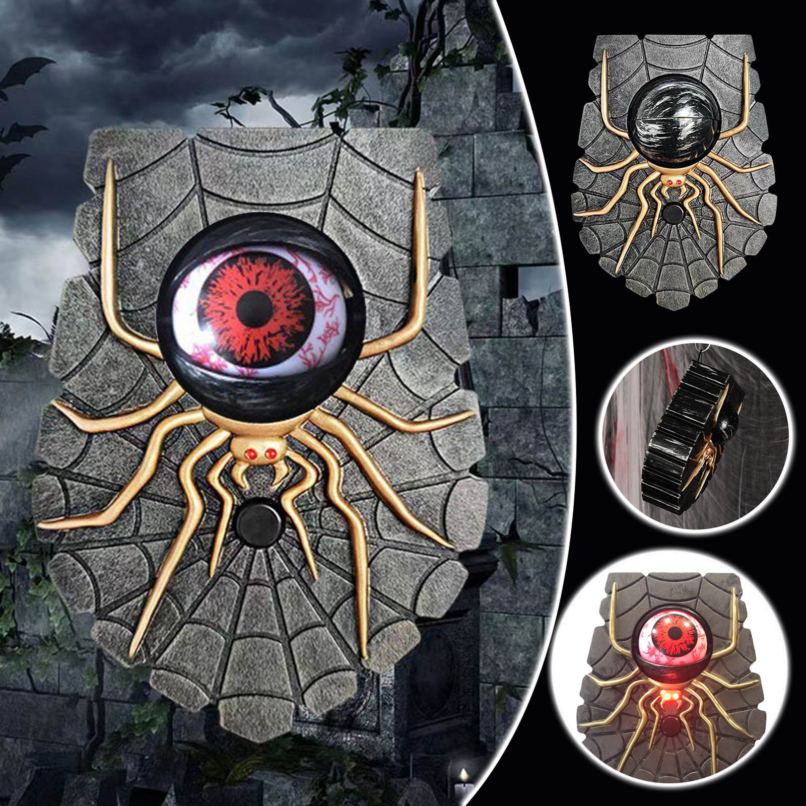 QISIWOLE Halloween Decoration, Halloween Doorbell, Haunted Doorbell