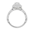 thumbnail image 3 of Unique Moments Lab Grown 1.5 ct Oval Cut Diamond Halo Infinity Engagement Ring 10K White Gold, 3 of 6