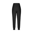 thumbnail image 6 of Itsame Womens Loose Long Pants Pocket High Waisted Wide Leg Sweatpants Black Size M, 6 of 7