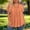 Orange, variant on Gamivast Pleated Blouses for Women Plus Size Short Sleeve Scoop Neck Casual Tunic Tops Solid Color Loose Fit Flowy Shirts Lightweight Comfortable Summer Wear for Leggings Size L-XXXXL