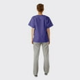 thumbnail image 5 of SPECTRUM UNIFORMS Scrub Tops Tunic Tops with Snap Front Women V-Neck Soft Fabric Ideal for Medical Professionals, Hospital and Lab Work Wear Purple, 5 of 5