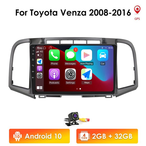 Android 12 Apple Carplay GPS Navigation 32GB Bluetooth Wifi Car Stereo Radio Player With Backup
