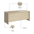 thumbnail image 4 of Bowery Hill 72W x 30D Office Desk in Natural Elm - Engineered Wood, 4 of 7