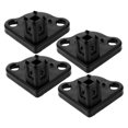thumbnail image 4 of YOSADIER 4pcs RV Awning Bottom Bracket Black Co-Polymer Easy to Install Tent Accessories, 4 of 8