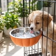 thumbnail image 3 of OCCOA Stainless Hanging Pet Bowl for Crate Cage Feeder, Adjustable Hook On Water Food Bowl for Dogs Cats, Spatter Proof Removable Easy Clean, Orange, 3 of 6