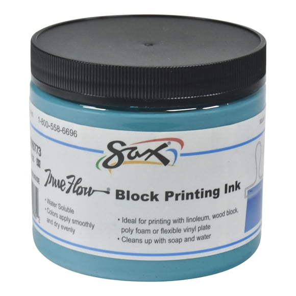 Tinta de impresión en bloque Sax Turquesa 473 ml