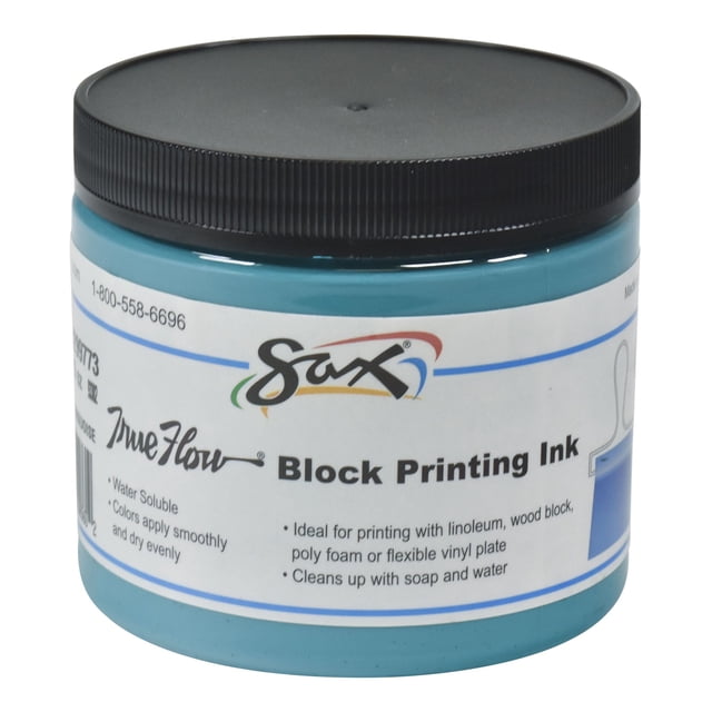 Tinta de impresión en bloque Sax Turquesa 473 ml