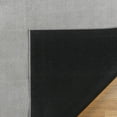 thumbnail image 6 of Cadence Tonee Shag Solid Color Gray Area Rug, 5x8, 6 of 8