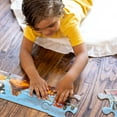 thumbnail image 3 of Melissa & Doug Alphabet Train Jumbo Jigsaw Floor Puzzle - Letters and Animals (28 pcs, 10 feet long) - FSC Certified, 3 of 10