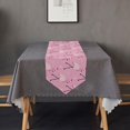 thumbnail image 5 of GZHJMY Christmas Pink Flamingo Table Runner Seasonal Table Cloth Runner for Kitchen Dining Table Wedding Party Holiday Coffee Dining Home Decor 13 x 70 Inches, 5 of 7