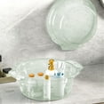 thumbnail image 5 of Steadline Transparent Plastic Wash Basin with Ergonomic Handles - Multi-Purpose Storage Container for Bathroom and Dorm Essentials, 5 of 8