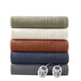 thumbnail image 6 of JERFIT Electric Heated Blanket Twin Size, 62x84 Inches, 10 Heat Settings, Auto Shut Off, Rust Color, Ultra Soft Polyester Throw for Bed & Couch, 6 of 7