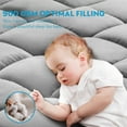 thumbnail image 5 of Extra Thick Twin Size Mattress Pad with 900GSM Down Alternative Fill, Washable Mattress Cover with Deep Pocket,Gray, 5 of 7