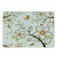 thumbnail image 1 of Autumn Cutting Board, Fauna in Fall Season Color Palette Flowers and Butterflies Warm Image, Decorative Tempered Glass Cutting and Serving Board, Small Size, Orange Pale Green Black, by Ambesonne, 1 of 1