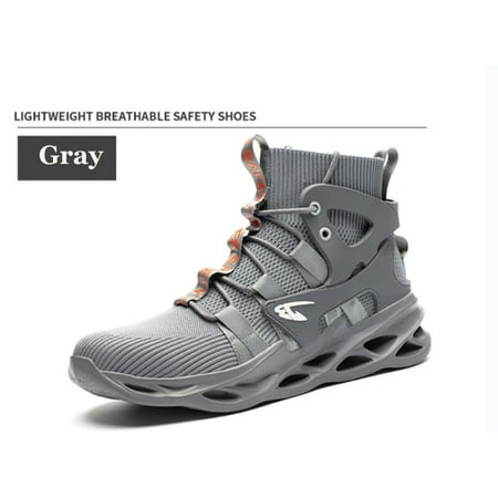 

Breathable Men s Safety Shoes New Work Shoes Waterproof Breathable SRA Non-slip EVA Four Breathable Men s Safety Shoes Size 48