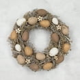 thumbnail image 3 of Northlight Neutral Earth Tones Small Speckled Egg Easter Twig Artificial Wreath - 12", 3 of 5