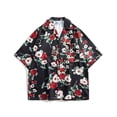 thumbnail image 4 of Enjoytime Casual Shirts for Men Hawaiian Print Short Sleeve Button Down Shirts Summer Beach Vacation Shirt, 4 of 5