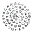 thumbnail image 2 of Sonducket 62 Uds. Conjunto de anillos de plata Vintage para nudillos, anillos de dedo apilables para mujer, anillos Midi bohemios, anillos apilables Ropa, zapatos y accesorios Miscelánea Sonducket AP005741-00, 2 of 6