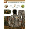 thumbnail image 5 of NEW VIEW Camouflage Hunting Clothes for Men, Silent Warm Hooded Jacket and Pants with Fleece Lined, Water-Resistant, Windproof Suits for Cold Weather (Leaf Camo XL), 5 of 7