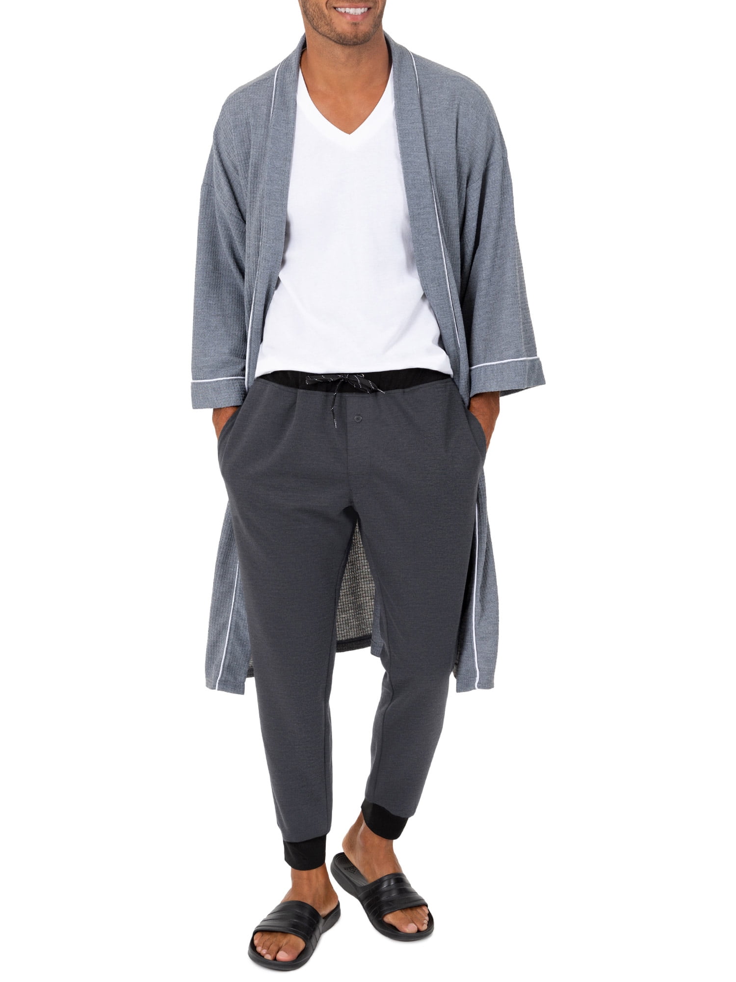 fruit of the loom men's knit poly rayon jogger lounge pant