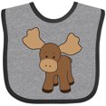 thumbnail image 3 of Inktastic Cute Moose Boys or Girls Baby Bib, 3 of 4