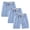 Purple, variant on KAUOD Kids Casual Shorts 3 Pack Boys Girls Soft Elastic Waist Beach Bermuda Shorts Summer Solid Comfy Midi Pants