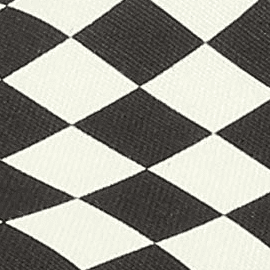 Black and White Checker/White