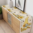 thumbnail image 4 of Sunflower Bee Table Runner - 120 Inch Long, Kitchen Dining Table Runner Dresser Scarves, Summer Gnomes Hydrangea Floral Farmhouse Decor for Coffee Tables Wedding Party Banquet, 4 of 8