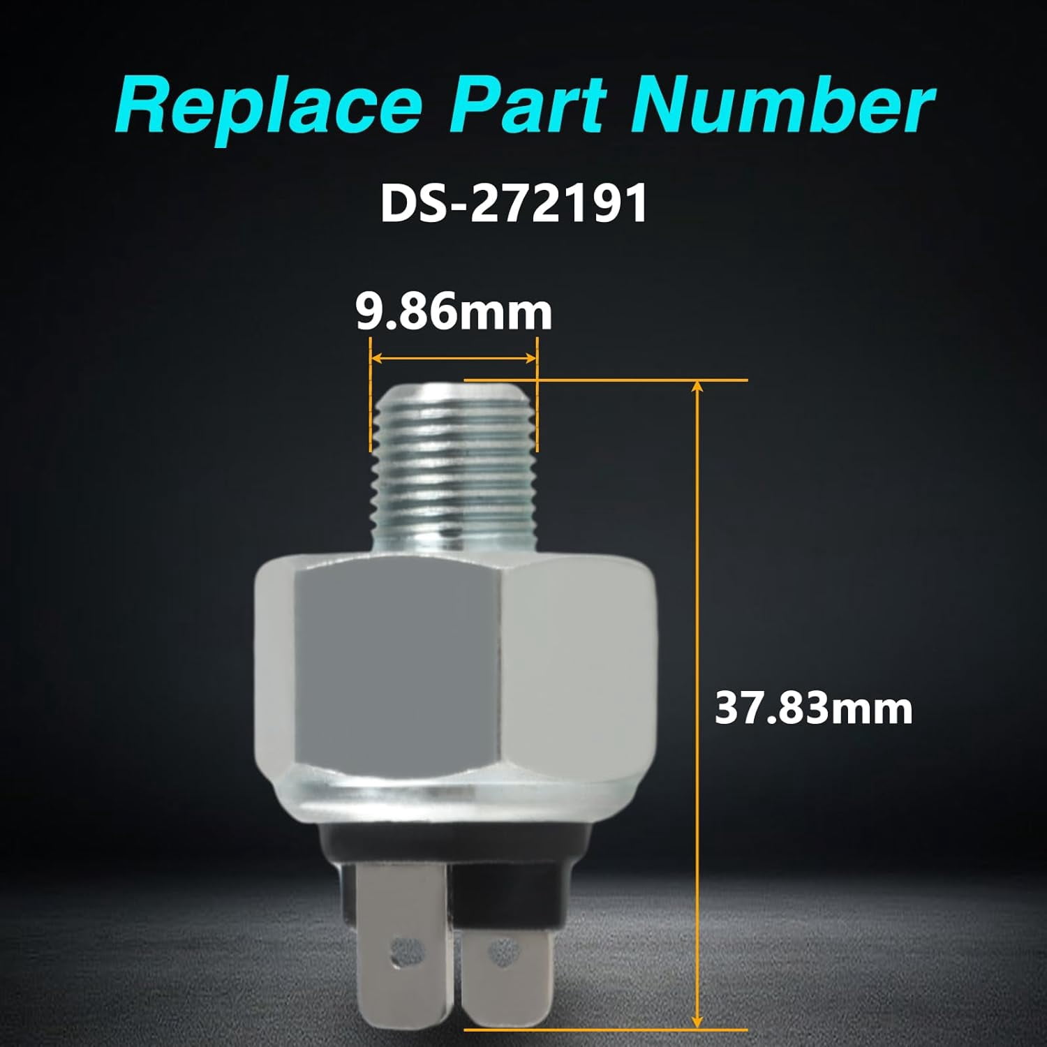 Hydraulic Rear Brake Light Switch For Harley Davidson Softail, Dyna, Sportster, Electra Glide & More – Replaces DS-272191 / 72023-51A