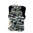 thumbnail image 5 of Plutus 60" x 96" Zebra Faux Fur Luxury Throw Blanket in Black and White, 5 of 5