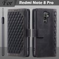 thumbnail image 1 of For Xiaomi Redmi Note 8 Pro Case Leather Wallet Phone Case for Redmi Note 8 Pro Case Redmi Note 8 Pro Cover Flip Coque Fundas Style 1 Black Redmi Note 8 Pro, 1 of 6