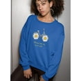 thumbnail image 2 of Daisy Bicycle Positive Quote Sweatshirt Women -Image by Shutterstock, Female Small, 2 of 4
