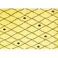 thumbnail image 1 of Ahgly Company Machine Washable Indoor Rectangle Trellis Yellow Contemporary Area Rugs, 2' x 5', 1 of 4