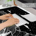 thumbnail image 4 of Black Desk Pad, Office Desk Mat, Large Mouse Pad Gaming, Waterproof Laptop DeskPad for Office and Home, Black, 31.5" x 15.7", 4 of 14