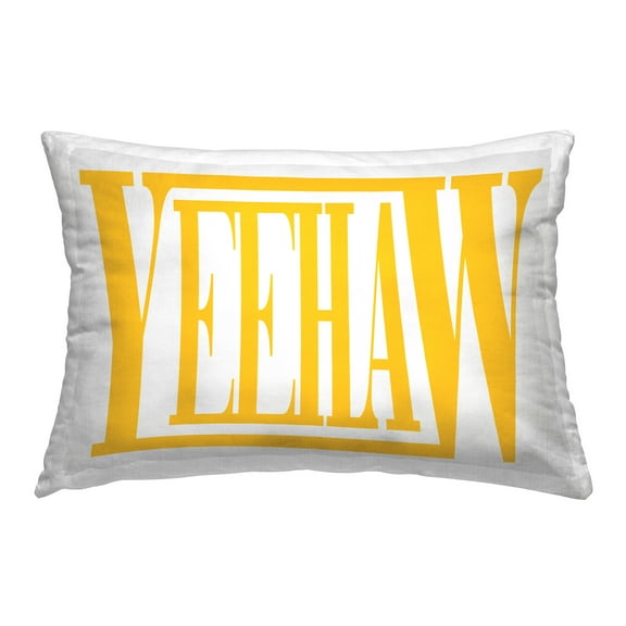 Stupell Industries Yeehaw Rodeo Word Decorative Printed Throw Pillow Design by Grace Popp