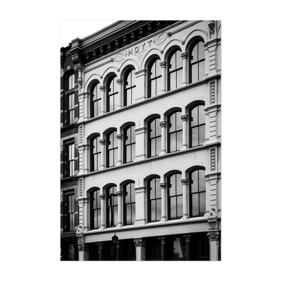Saint Clair Avenue B&W - Cleveland Ohio Photography Unframed Wall Art Print 5 x 7 inches