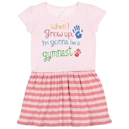 

Inktastic Gymnast Future Gift Toddler Girl Dress